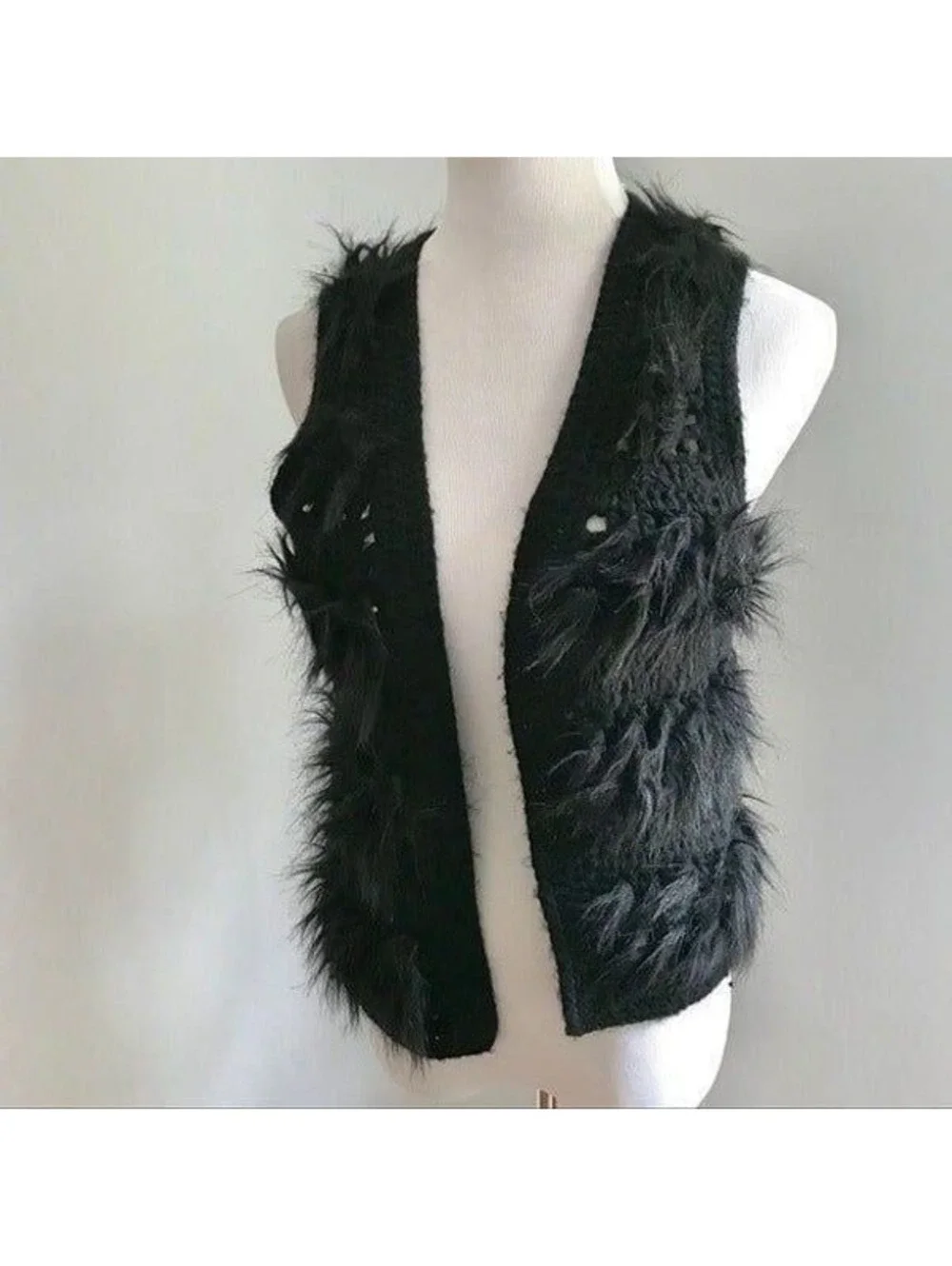 I Love H8l by Jeanne Pierre Furry Vest